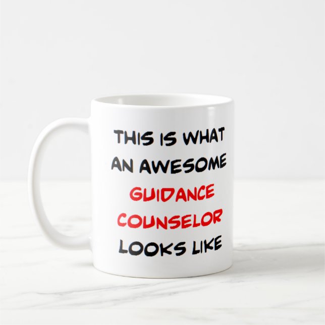 guidance counselor, awesome kaffeetasse (Links)
