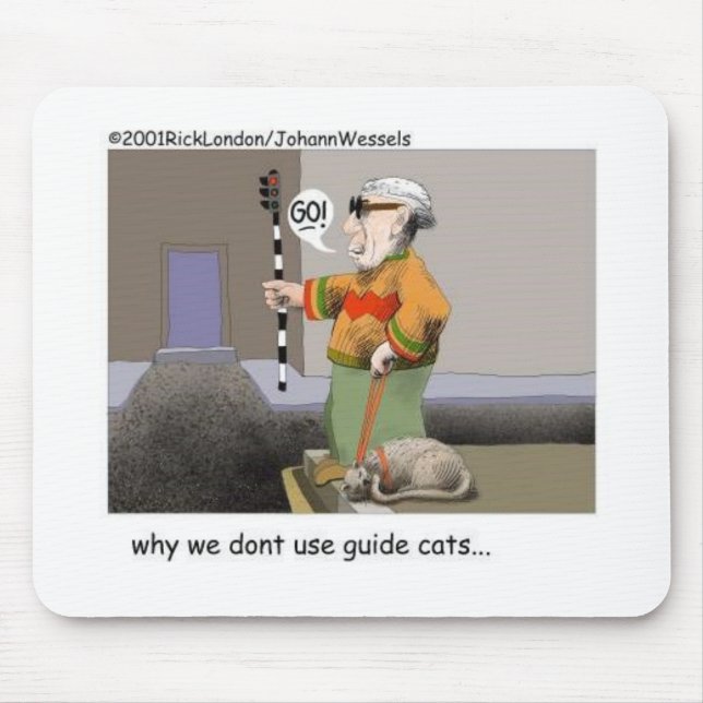 Guide Cats Funny Cat Geschenke & Sammlerstücke Mousepad (Vorne)