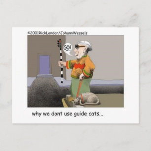 Guide Cats Funny Cat Geschenke & Sammlerstücke Postkarte