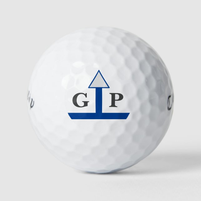 GUIDE-MONOGRAMM FÜR GROSSEN HITTER GOLFBALL (Vorderseite)