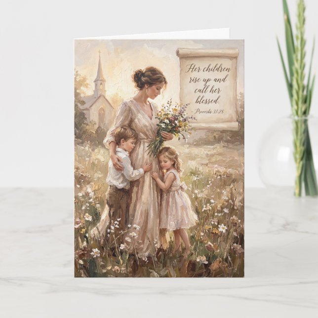 Guided by Her Light Mother's Day Card Karte (Vorderseite)