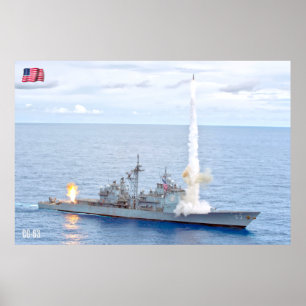 GUIDED-MISSILE CRUISER - CG-63 POSTER