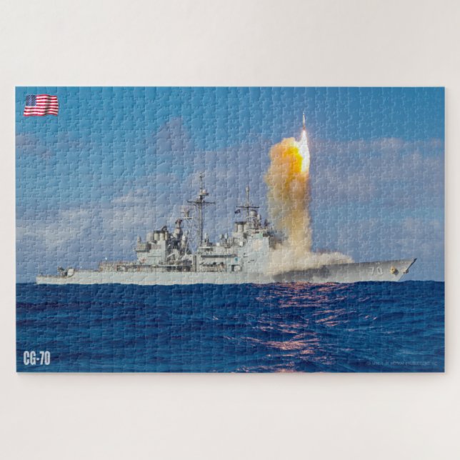 GUIDED-MISSILE CRUISER - CG-70 (20 x 30 INCH) Puzzle (Horizontal)