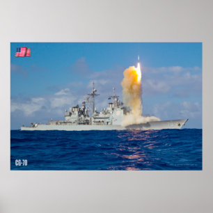GUIDED-MISSILE CRUISER - CG-70 POSTER