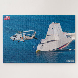 GUIDED-MISSILE DESTROYER - DDG-1000 (20x30 INCH) Puzzle