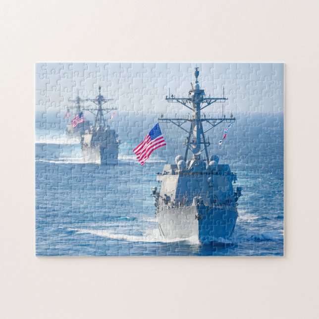 GUIDED-MISSILE DESTROYER - DDG-102 (11x14 INCH) Puzzle (Horizontal)