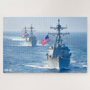 GUIDED-MISSILE DESTROYER - DDG-102 (20x30 INCH) Puzzle