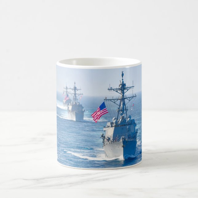 GUIDED-MISSILE DESTROYER - DDG-102-Tasse Kaffeetasse (Mittel)