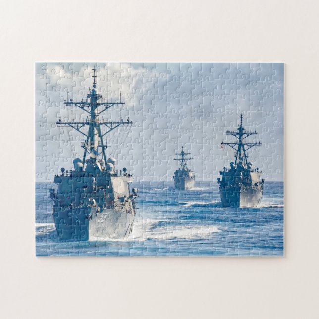 GUIDED-MISSILE DESTROYER - DDG-59 (11x14 INCH) Puzzle (Horizontal)