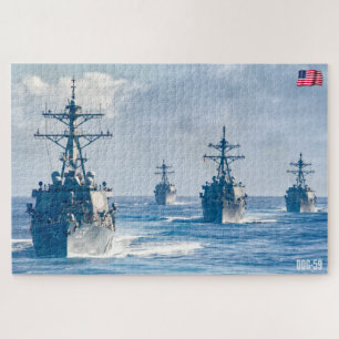 GUIDED-MISSILE DESTROYER - DDG-59 (20x30 INCH) Puzzle