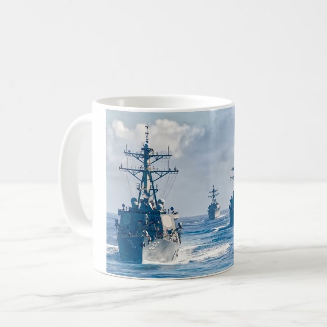 GUIDED-MISSILE-DESTROYER - DDG-59-Tasse Kaffeetasse (Vorderseite Links)