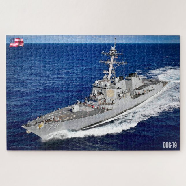 GUIDED-MISSILE DESTROYER - DDG-79 (20x30 INCH) Puzzle (Horizontal)