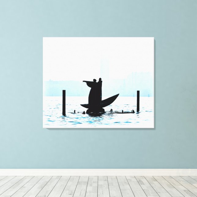 GUIDING HAND Stretched Canvas Print Leinwanddruck (Insitu (Holzboden))