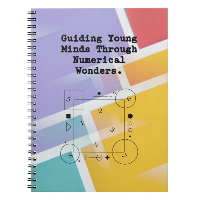 Guiding Young Minds | Numerical Wonders Mathe Notizblock (Vorderseite)