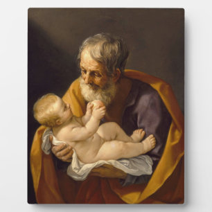 Guido Reni - der Heilige Joseph und das Christuski Fotoplatte