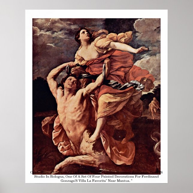 Guido Reni, Entführung von De'Ianeira 1620-21 Louv Poster (Vorne)