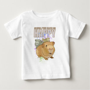 Guiena Pigs macht mich glücklich Baby T-shirt