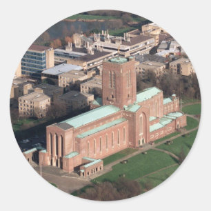 Guildford Cathedral Runder Aufkleber