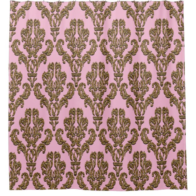 Guildhall Jaspian Ultra Chic Damask Duschvorhang (Vorderseite)