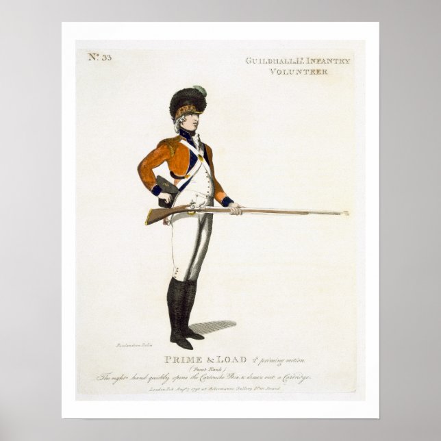 Guildhall Light Infantry Volunteer, Platte 33 von Poster (Vorne)