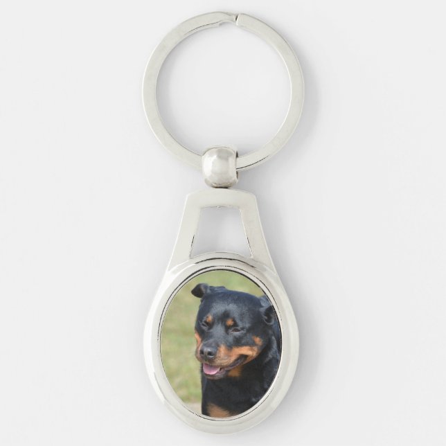 Guileless Rottweiler Schlüsselanhänger (Vorderseite)