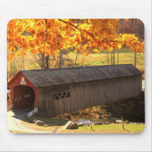 Guilford Vermont Brücken-Herbst Mousepad