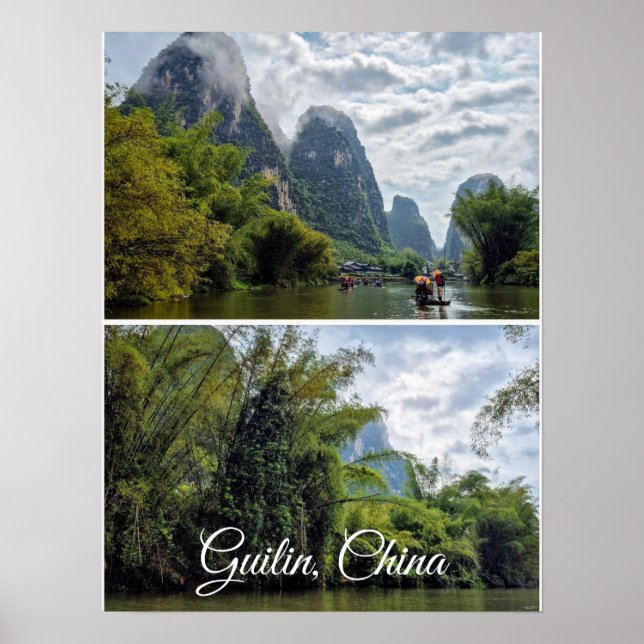 Guilin, China Collage Poster (Vorne)
