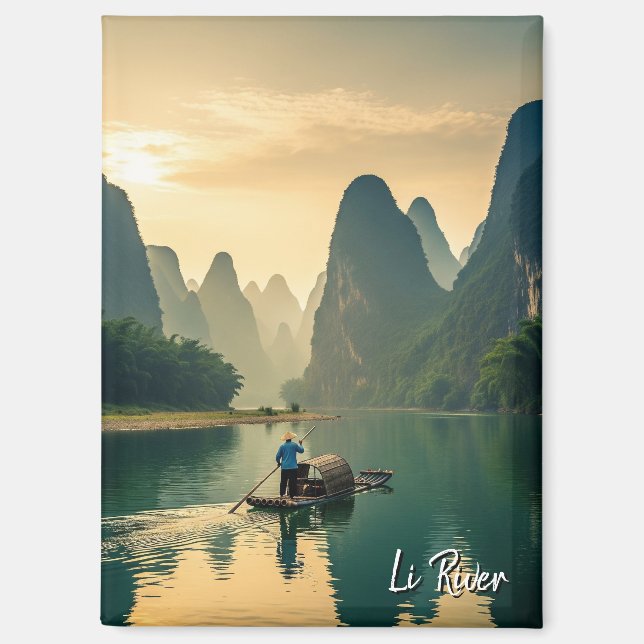 Guilin China Li River Travel Magnet (Vorderseite)