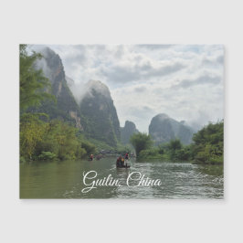 Guilin, China Magnet Karte