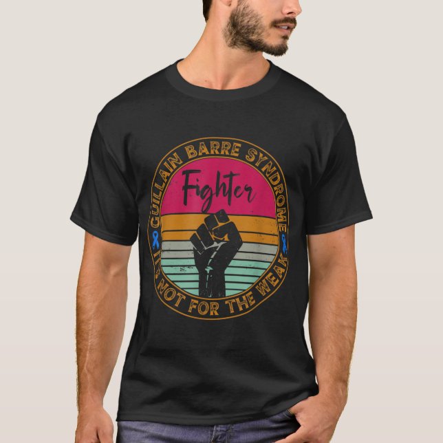 Guillain Barre Syndrome Awareness Fighter Warrior T-Shirt (Vorderseite)
