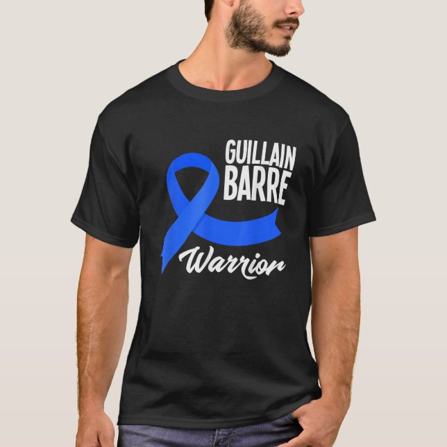 Guillain Barre Warrior Blue Ribbon Awareness T Shi T-Shirt (Vorderseite)