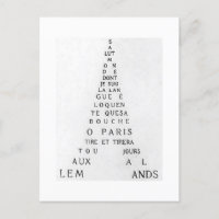 Guillaume Apollinaire, Eiffel Calligram