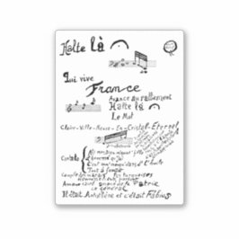 Guillaume Apollinaire, Venu de Dieuze Aufkleber