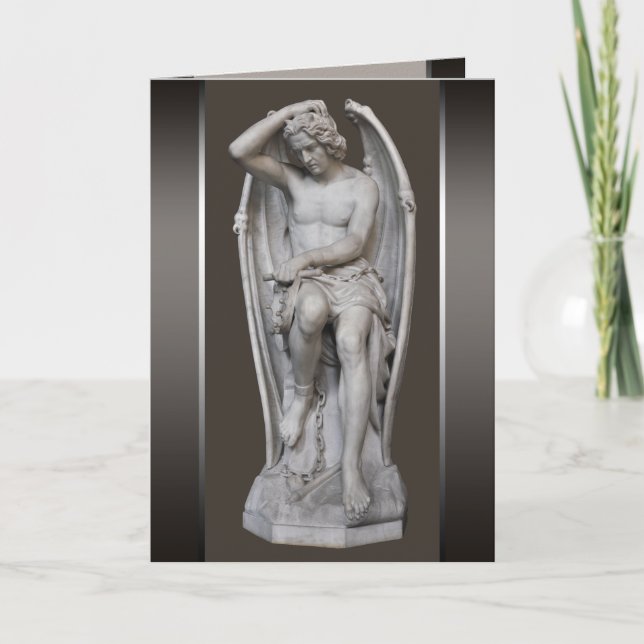Guillaume Geefs Lucifer CC0284 Grußkarte Karte (Vorderseite)