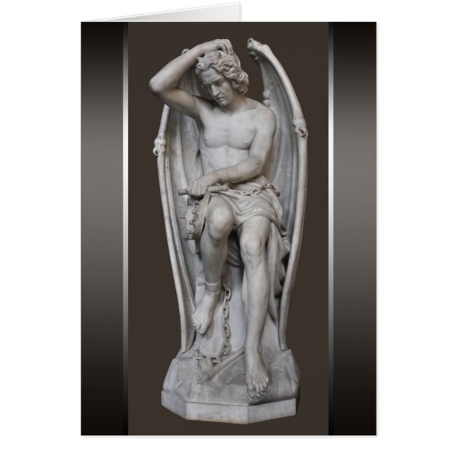 Guillaume Geefs Lucifer Skulptur CC0930 Karte (Vorne)