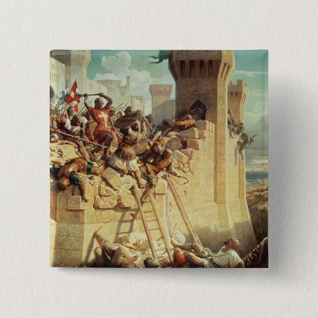 Guillaumede Clermont, das Ptolemais verteidigt Button (Vorderseite)