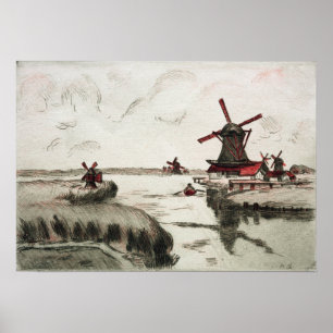 Guillaumin - Aussicht aus Saardam Poster