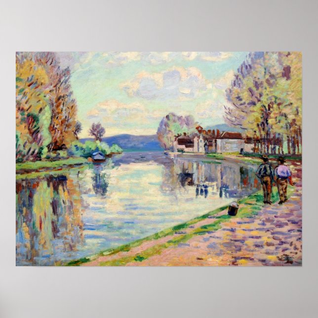 Guillaumin - Seine in Samois Poster (Vorne)