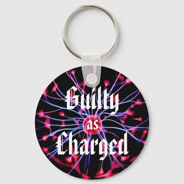 Guilty as Charged Plasma Ball Schlüsselanhänger (Vorderseite)