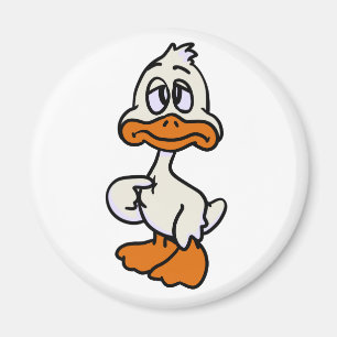 Guilty-Ente-Cartoon Hintergrundfarbe auswählen Magnet