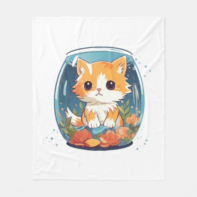Guilty Kitty Fleecedecke (Vorderseite)