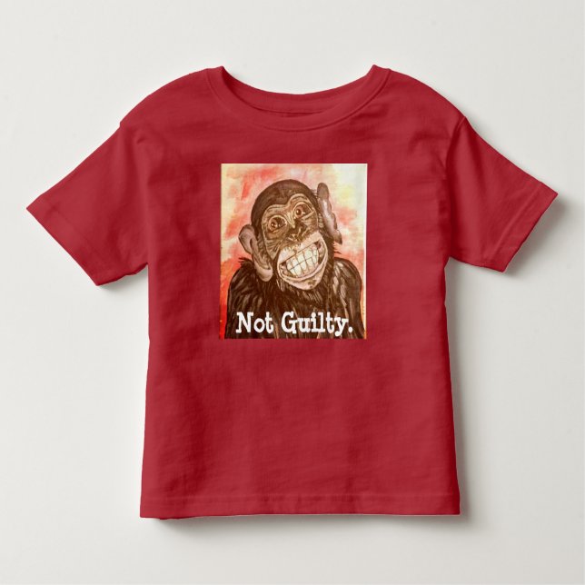 Guilty Monkey Kleinkind T-shirt (Vorderseite)