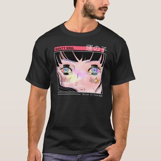 Guilty Soul Starry Eyes Manga Artwork T-Shirt (Vorderseite)