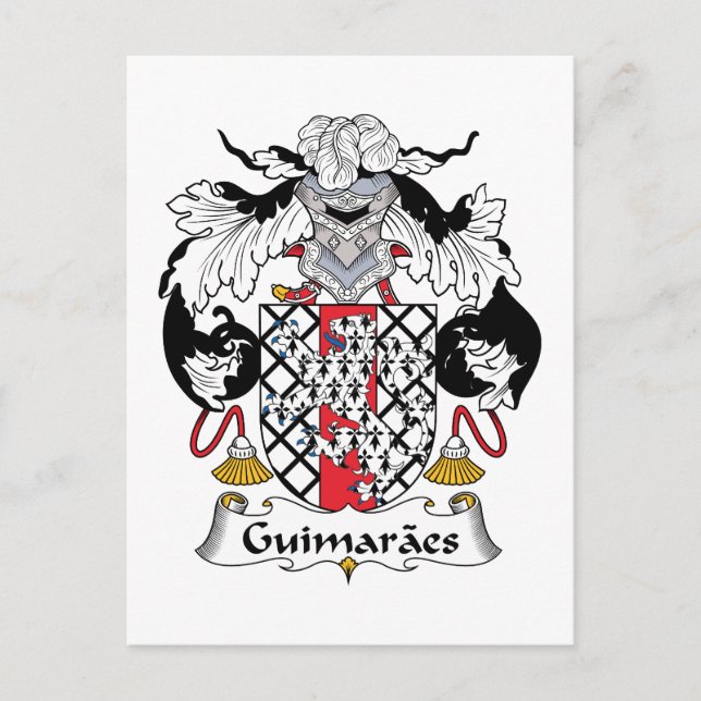 Guimaraes Familienwappen Postkarte (Vorderseite)