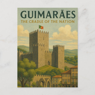 Guimarães, Portugal Reise Postkarte