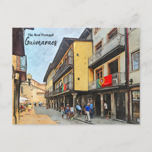 Guimaraes Streets-Portugal Postkarte