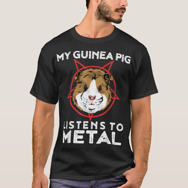 Guinea aus Metall, Schweinegrippe und Schwermetall T-Shirt (Vorderseite)
