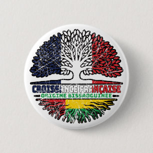 Guinea-Bissau-Bissau-guineischer französischer Bau Button