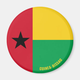 Guinea-Bissau-Fahne Charming Patriotic Magnet