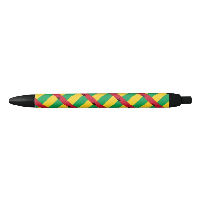 Guinea-Bissau Flag Ballpoint Pen Kugelschreiber (Vorderseite)